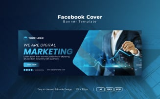 Facebook Cover Template For Digital Marketing Business