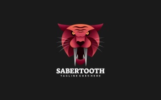 Sabertooth Gradient Logo Style