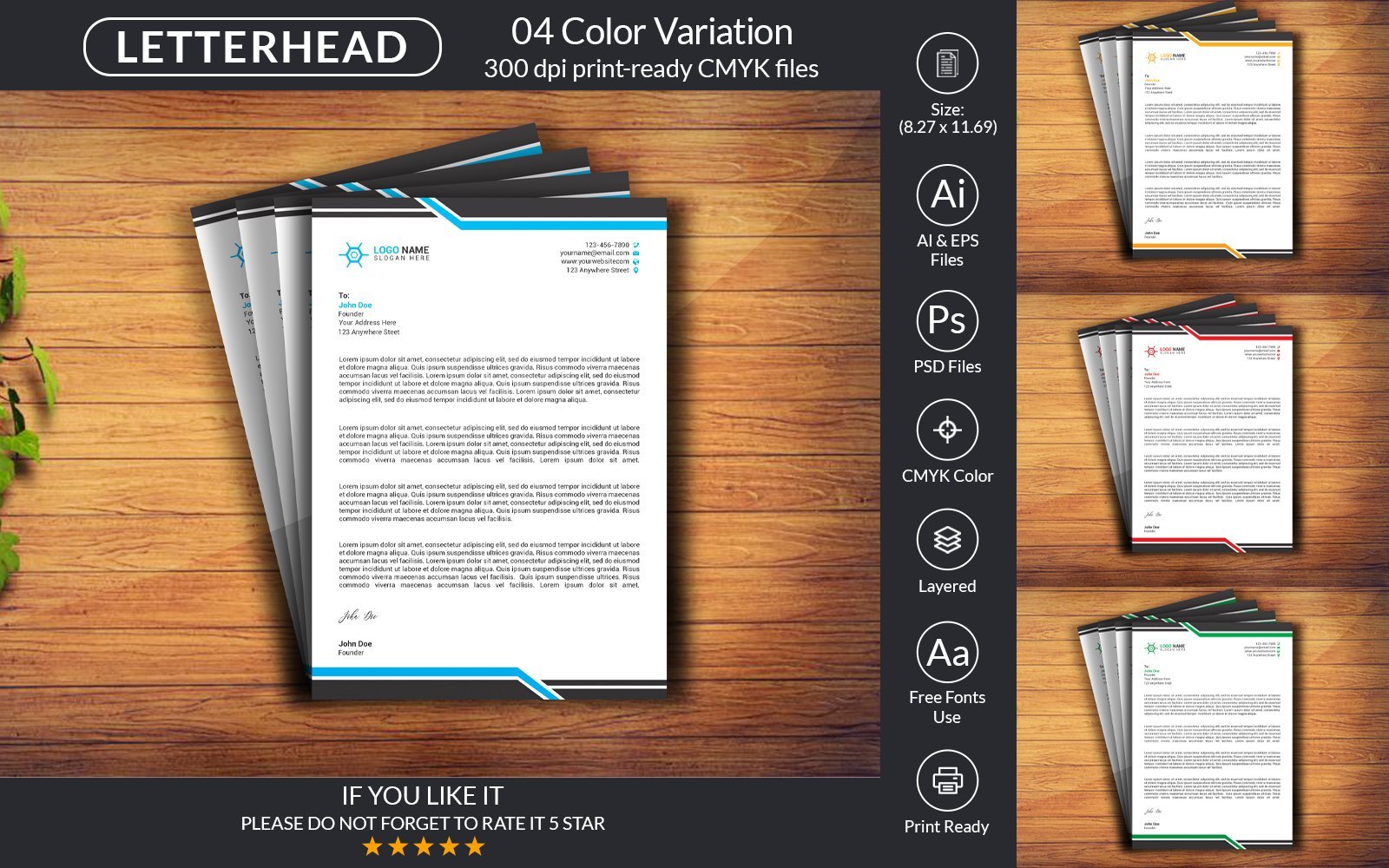 Template #212793 Design Letterhead Webdesign Template - Logo template Preview