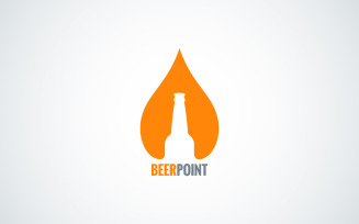 Beer Bottle Drop Design Background