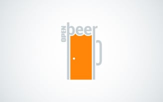 Beer Mug Door Concept Background