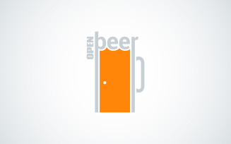 Beer Mug Door Concept Background