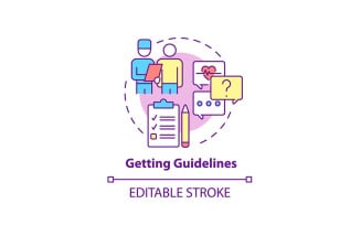 Getting Guidelines Concept Icon