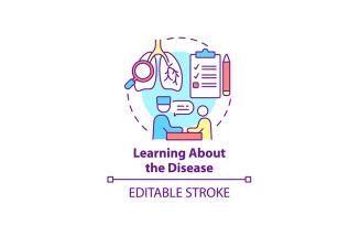 Learning About Disease Concept Icon