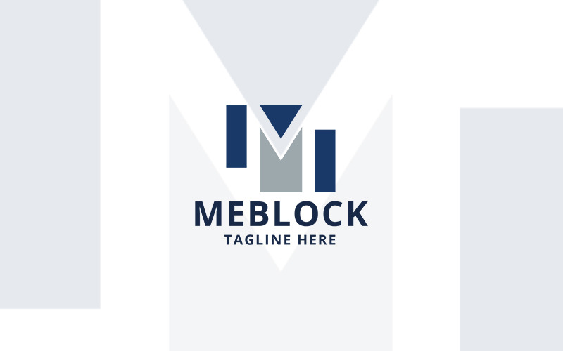 Meblock Letter M Professional Logo Logo Template