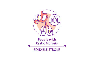 People With Cystic Fibrosis Concept Icon