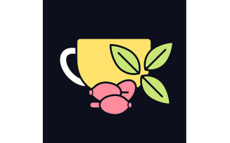 Rosehip Tea RGB Color Icon For Dark Theme