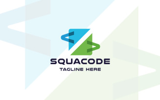 Square Code Professional Logo