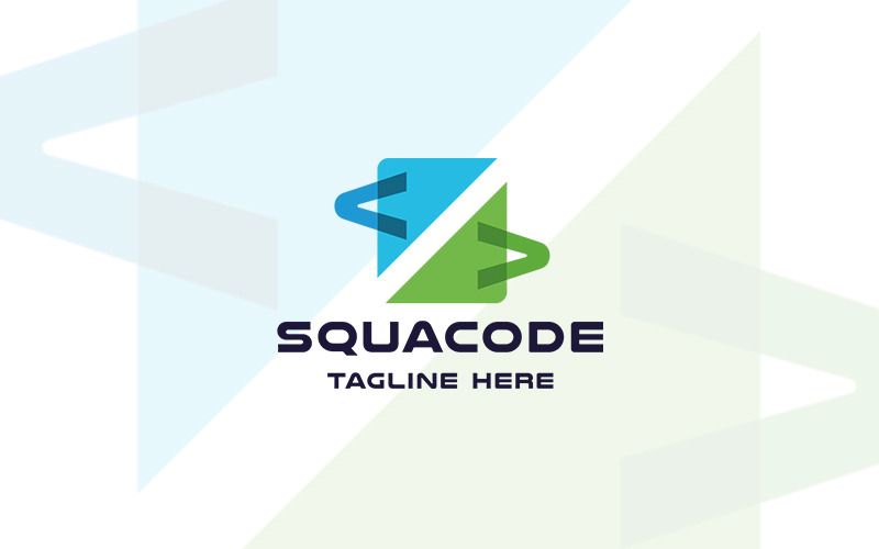 Square Code Professional Logo Logo Template