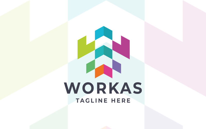 Workas Letter W Professional Logo Logo Template