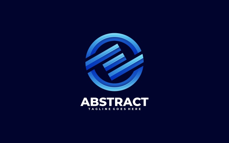 Abstract Circle Gradient Logo Logo Template