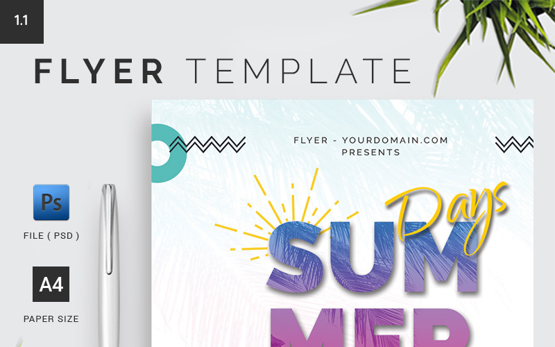 Summer Flyer Template 1.5 Corporate Identity