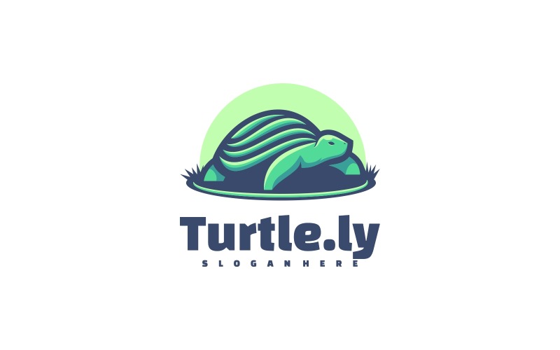 Turtle Simple Mascot Logo Style Logo Template