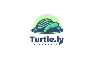 Turtle Simple Mascot Logo Style