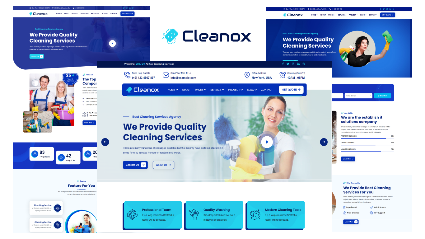 Cleanox - Cleaning Services HTML5 Template