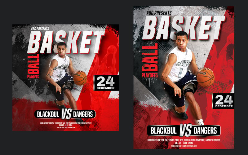 Basketball Flyer Template Corporate Identity