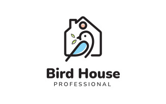 Canary - Bird House Logo Template
