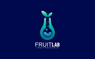 Fruit Lab Gradient Logo Style