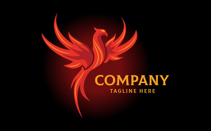 Phoenix Logo ( Fire Bird Logo Design ) Logo Template