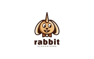 Rabbit Simple Mascot Logo Style