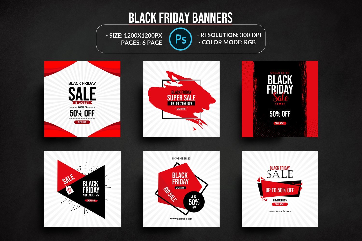 Kit Graphique #213057 Black Friday Divers Modles Web - Logo template Preview