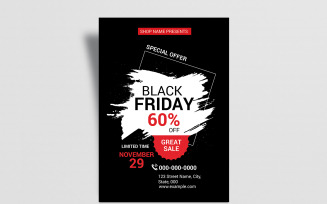 Black Friday Advertising Flyer Corporate Identity Template