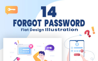 14 Forgot Password and Account Login Illustration