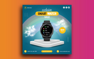 Smart Watch Sale Social Media Post Instagram Banner Template