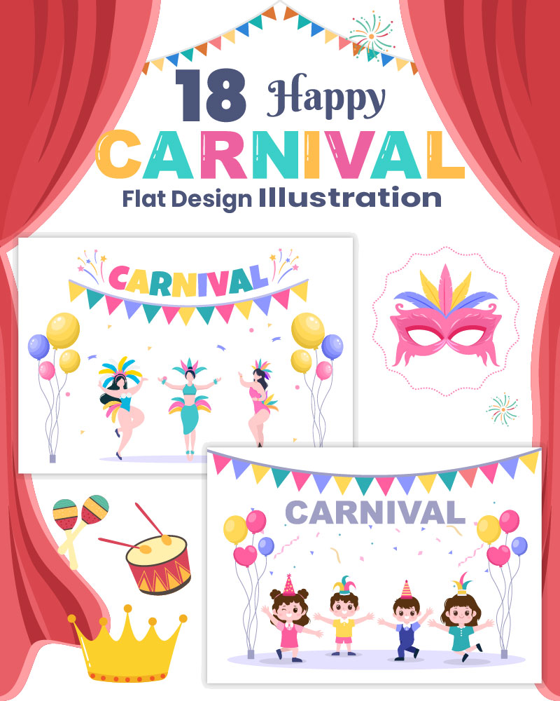 Template #213138 Carnaval Party Webdesign Template - Logo template Preview