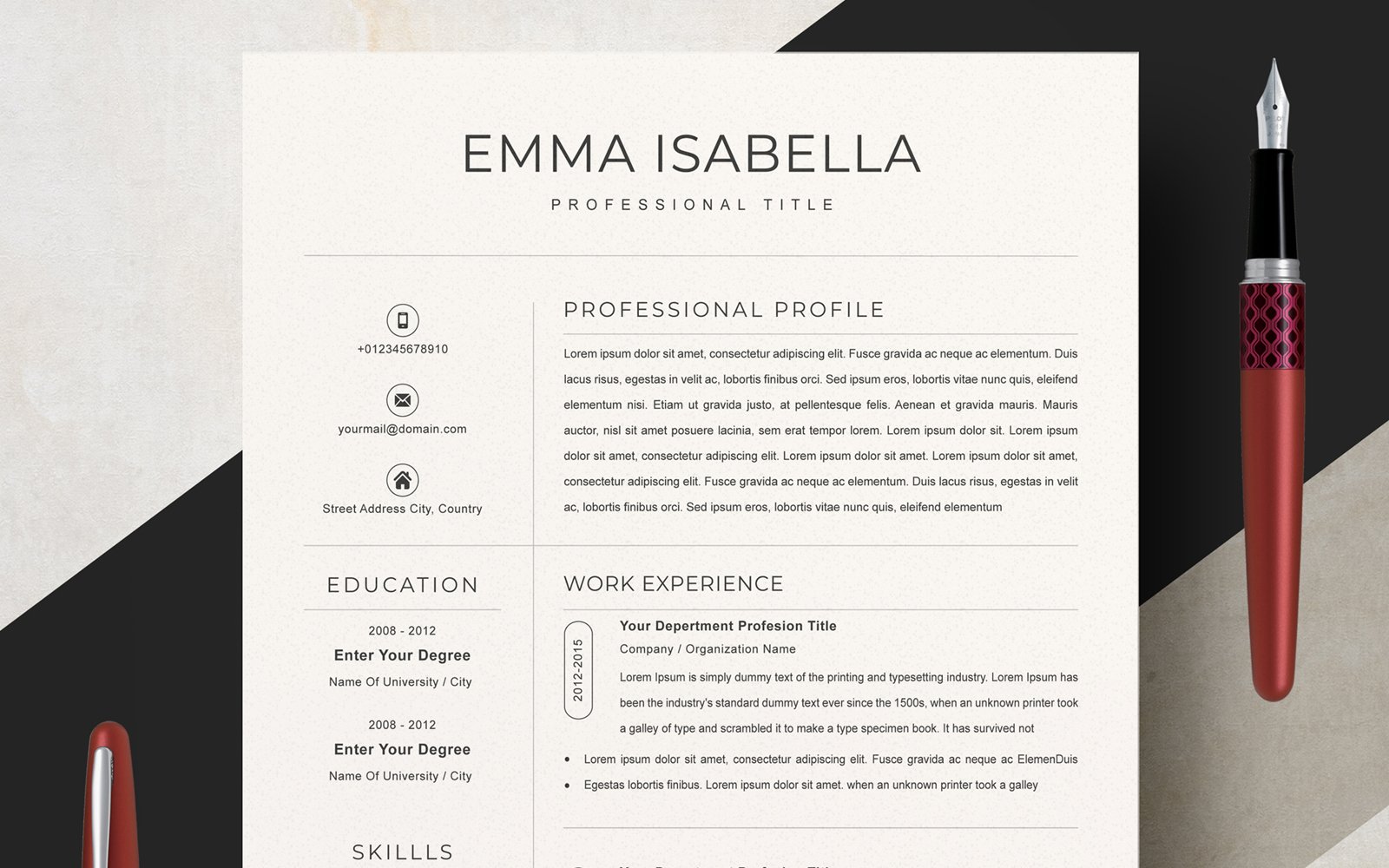 Kit Graphique #213164 Resume Template Divers Modles Web - Logo template Preview