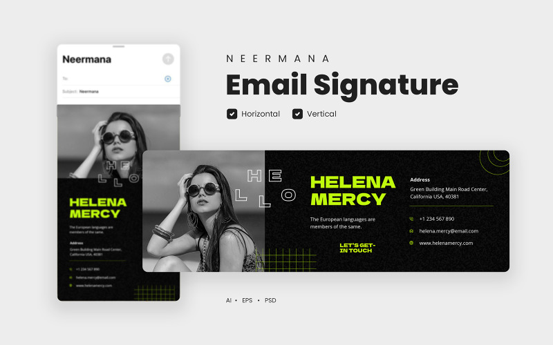 Hypebeast Style - Email Signature Template Corporate Identity