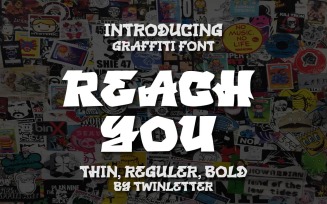 Reach You - Display Graffiti Style Font