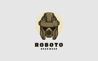 Roboto Simple Mascot Logo
