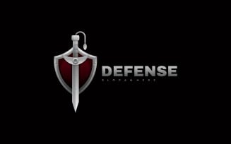 Sword Defense Gradient Logo