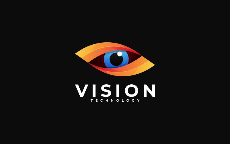 Vision Gradient Colorful Logo Logo Template