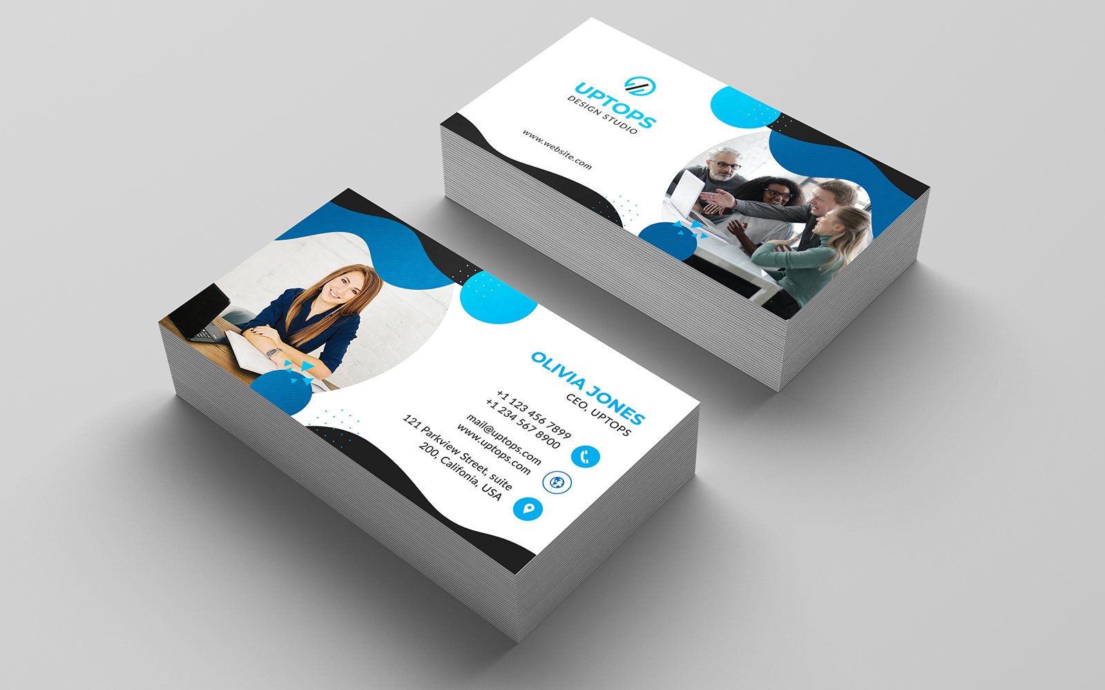 Kit Graphique #213297 Blue Business Divers Modles Web - Logo template Preview