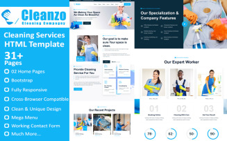 Cleanzo - Cleaning Services HTML Website Template
