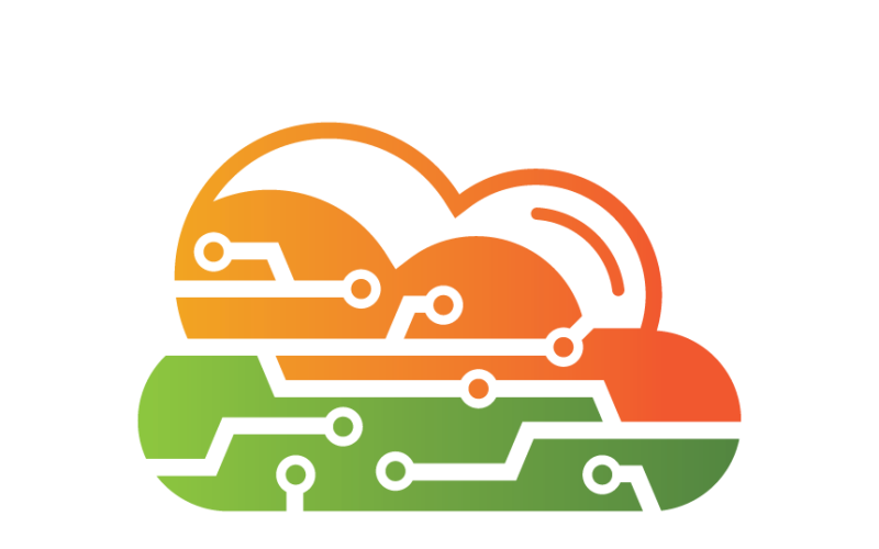 Cloud Chip Technology Logo Logo Template