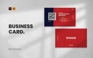 Corporate Red Business Card Template