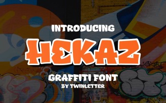 Hekaz - Display Graffiti Style Font