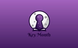Key Month Simple Logo Template