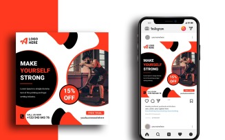 Make Strong Yourself Gym Social Media Post