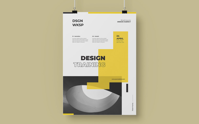 Minimal Abstract Poster Template Corporate Identity