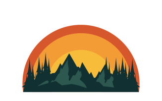 Mountain Adventure Style Logo