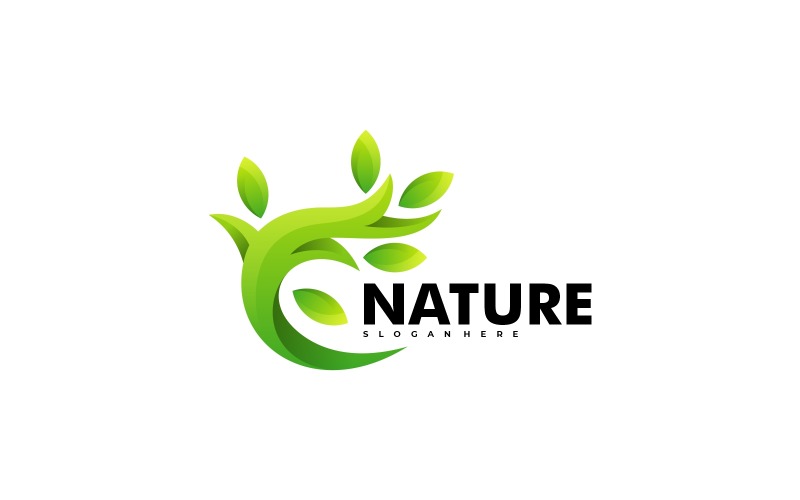 Nature Gradient Logo Style Logo Template