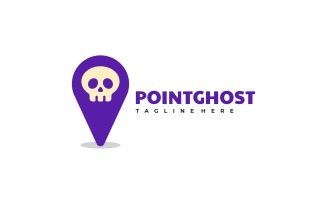 Point Ghost Simple Logo Template