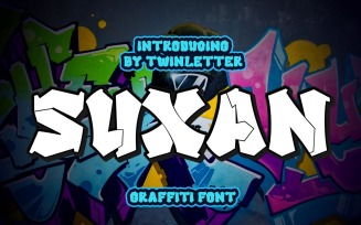 SUXAN - Display Graffiti Style Font