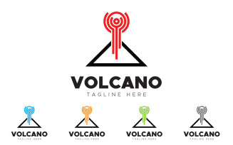 Vesuvius - Volcano Logo Template