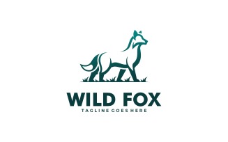 Wild Fox Gradient Logo Style
