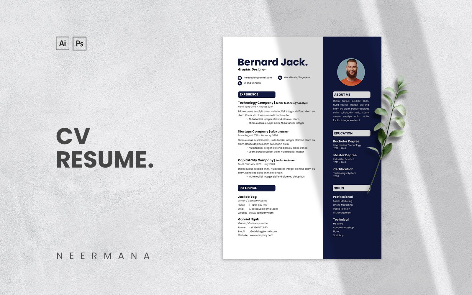 Kit Graphique #213324 Resume Cv Divers Modles Web - Logo template Preview